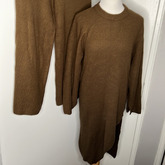 Micha Lounge split front tunic two-piece set wide leg culotte pants Coord Set - Picture 9 of 12